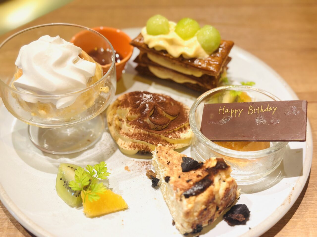 お誕生日や記念日に使えるデザートプレート