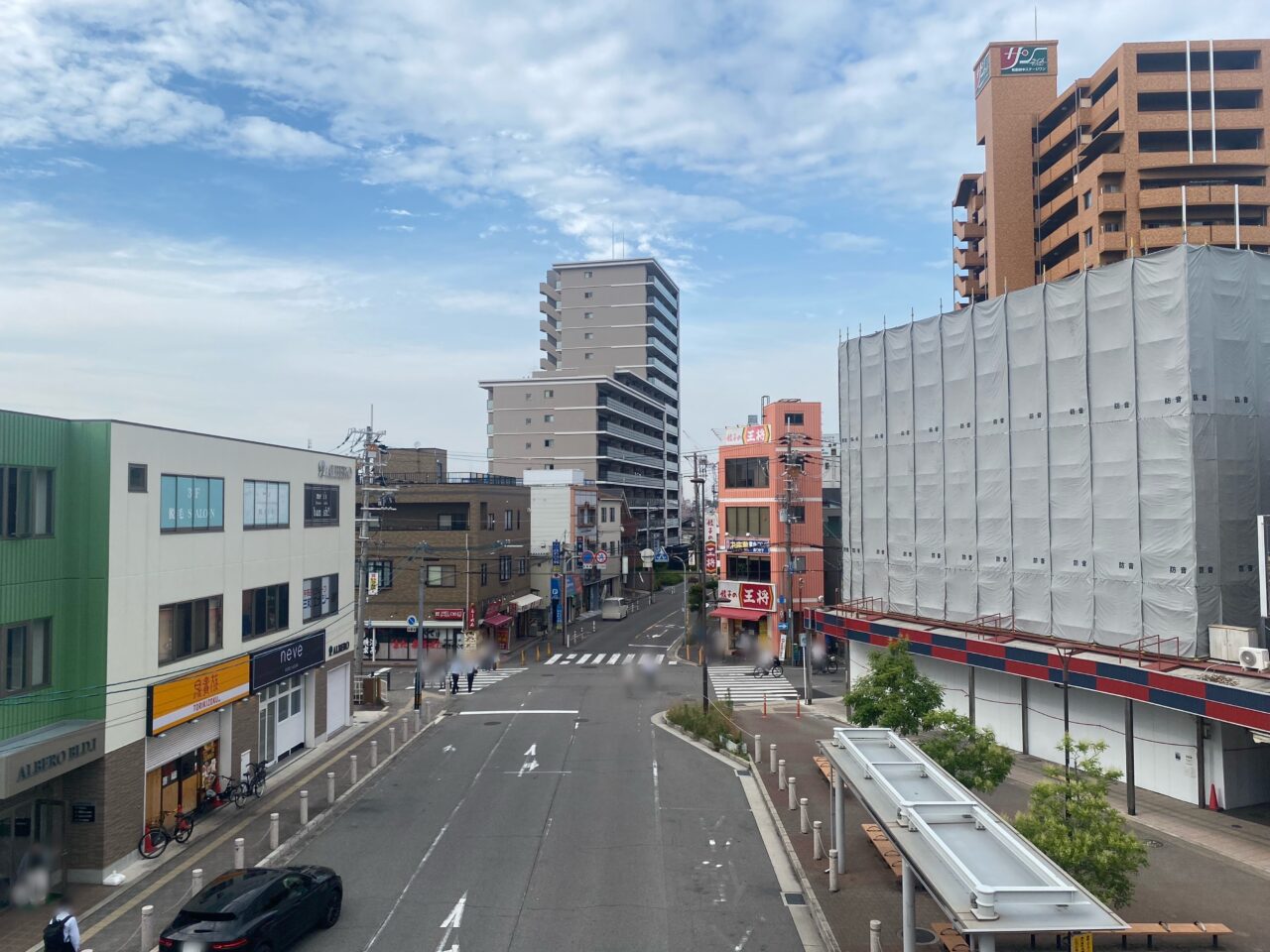 和泉府中駅前工事現場
