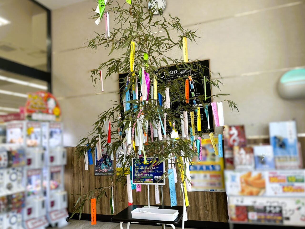 オークワ和泉中央店の七夕飾り