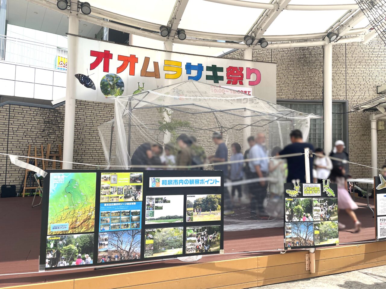 エコールいずみで開催されたオオムラサキ祭り
