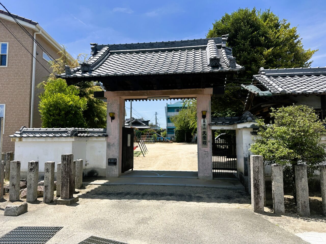 万町盆踊りが開催される天受院