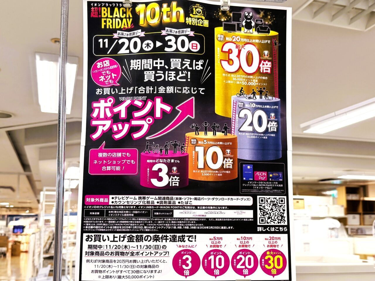 期間中買えば買うほどポイントアップ企画