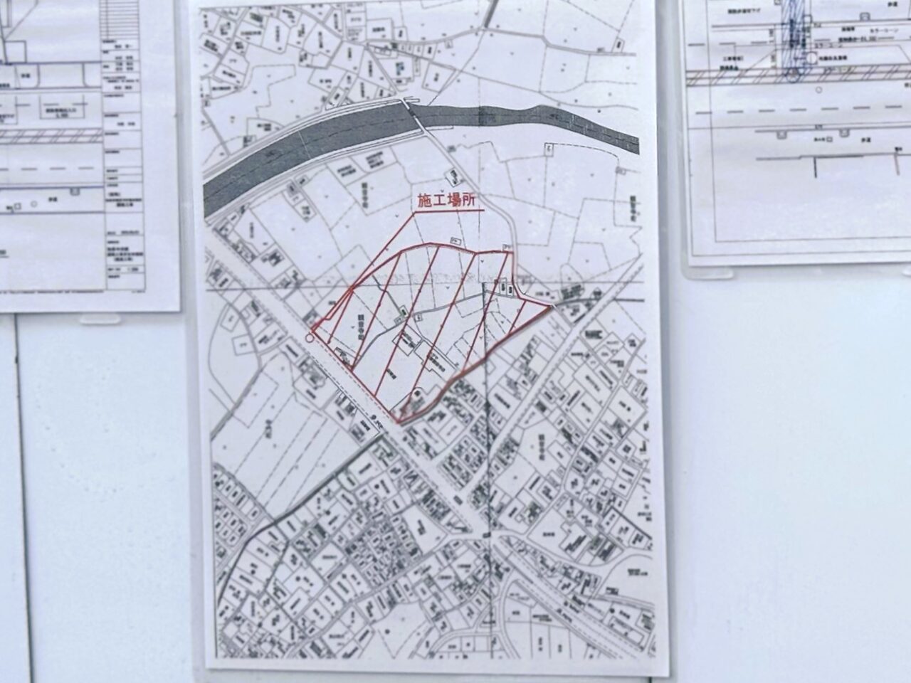 2025年7月に掲示されていた施工場所