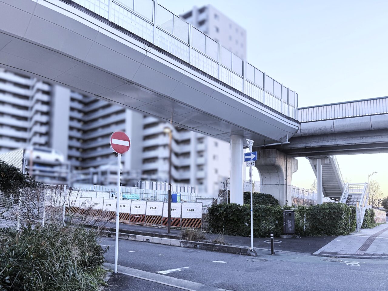 コープ側からの工事現場