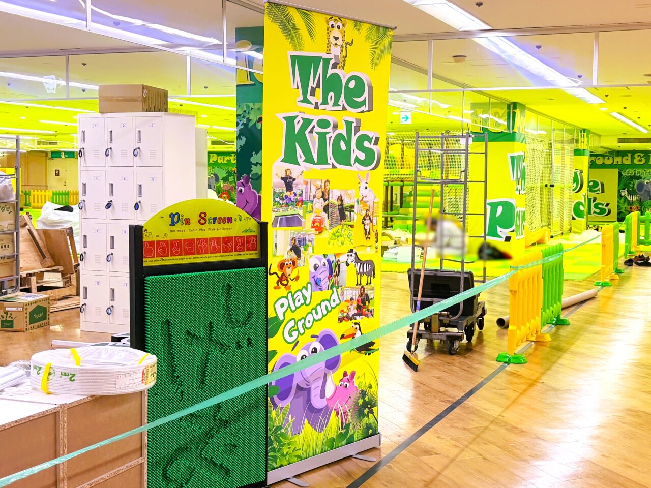 新しくできる全天候型遊び場The kids