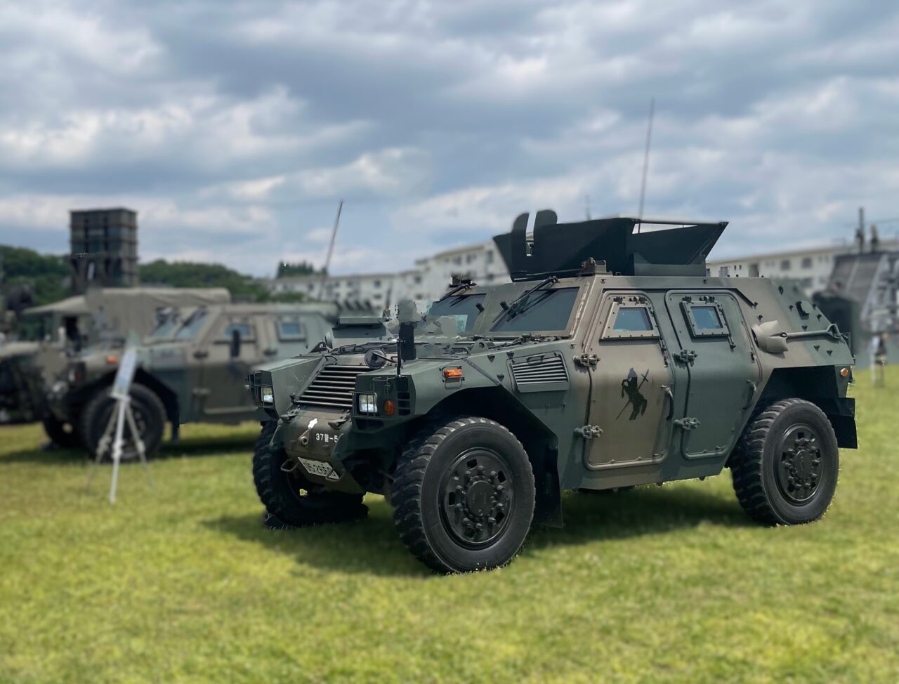 自衛隊車両の展示