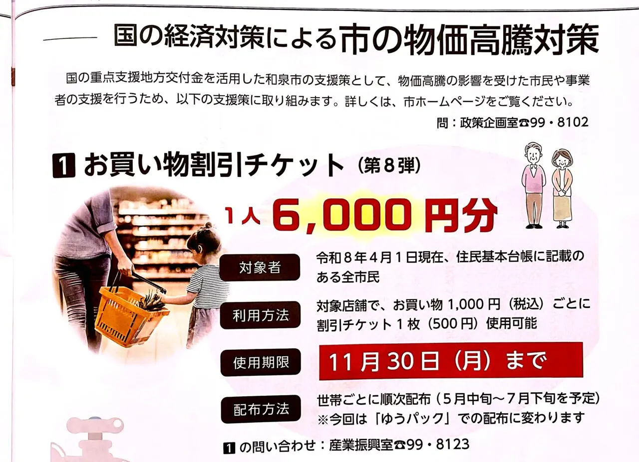 お買い物割引チケット(第8弾)