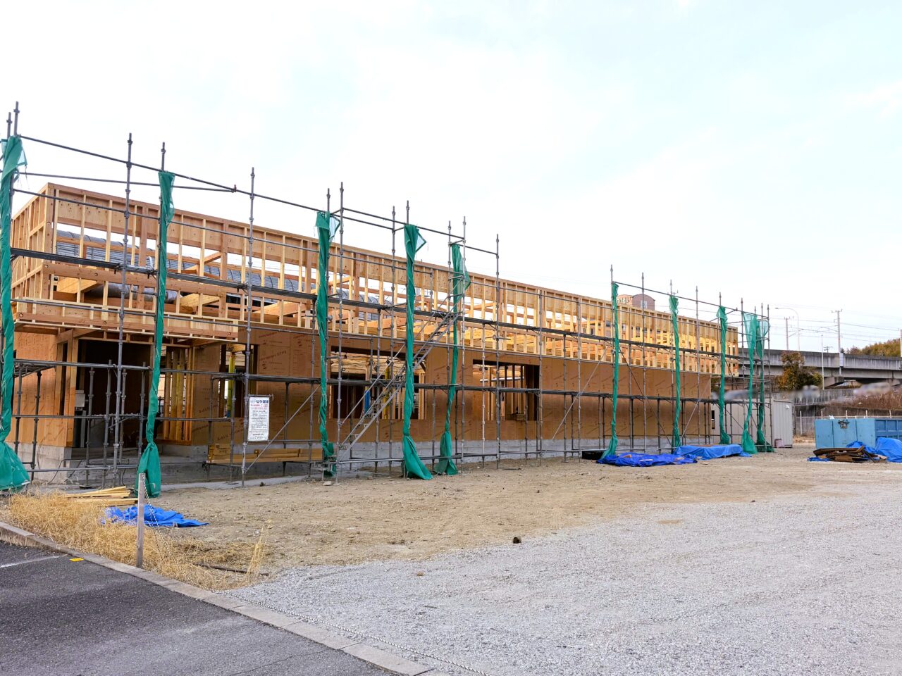 室堂北交差点の建築現場