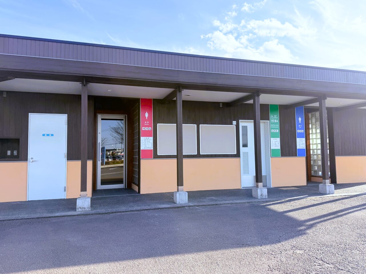 道の駅いずみ山愛の里のリニューアルしたトイレ