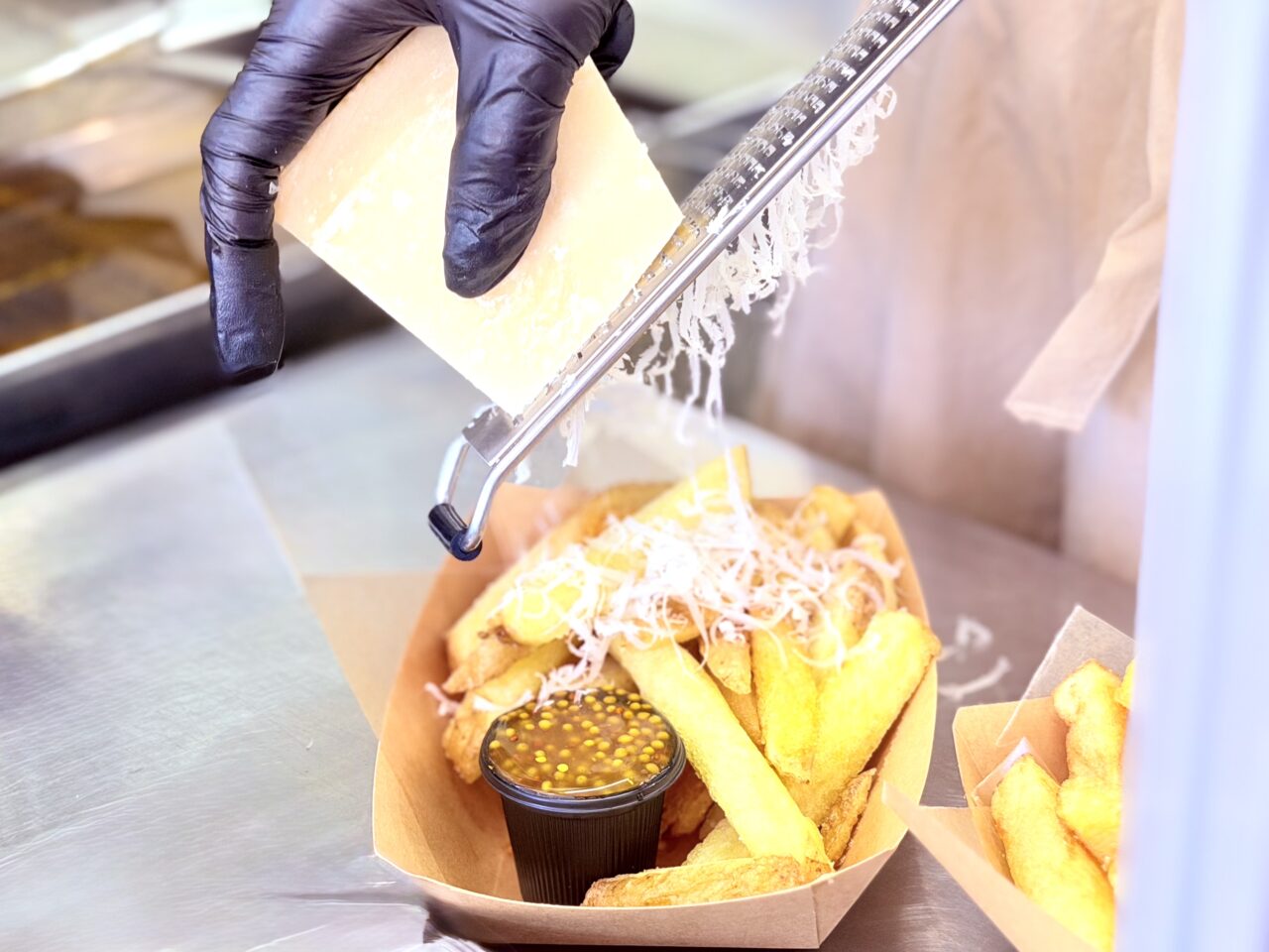 パルミジャーノチーズのトッピング