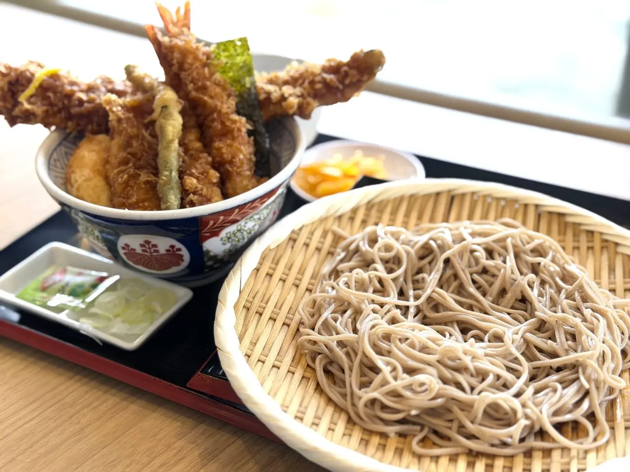 江戸前天丼　天丼そばセット