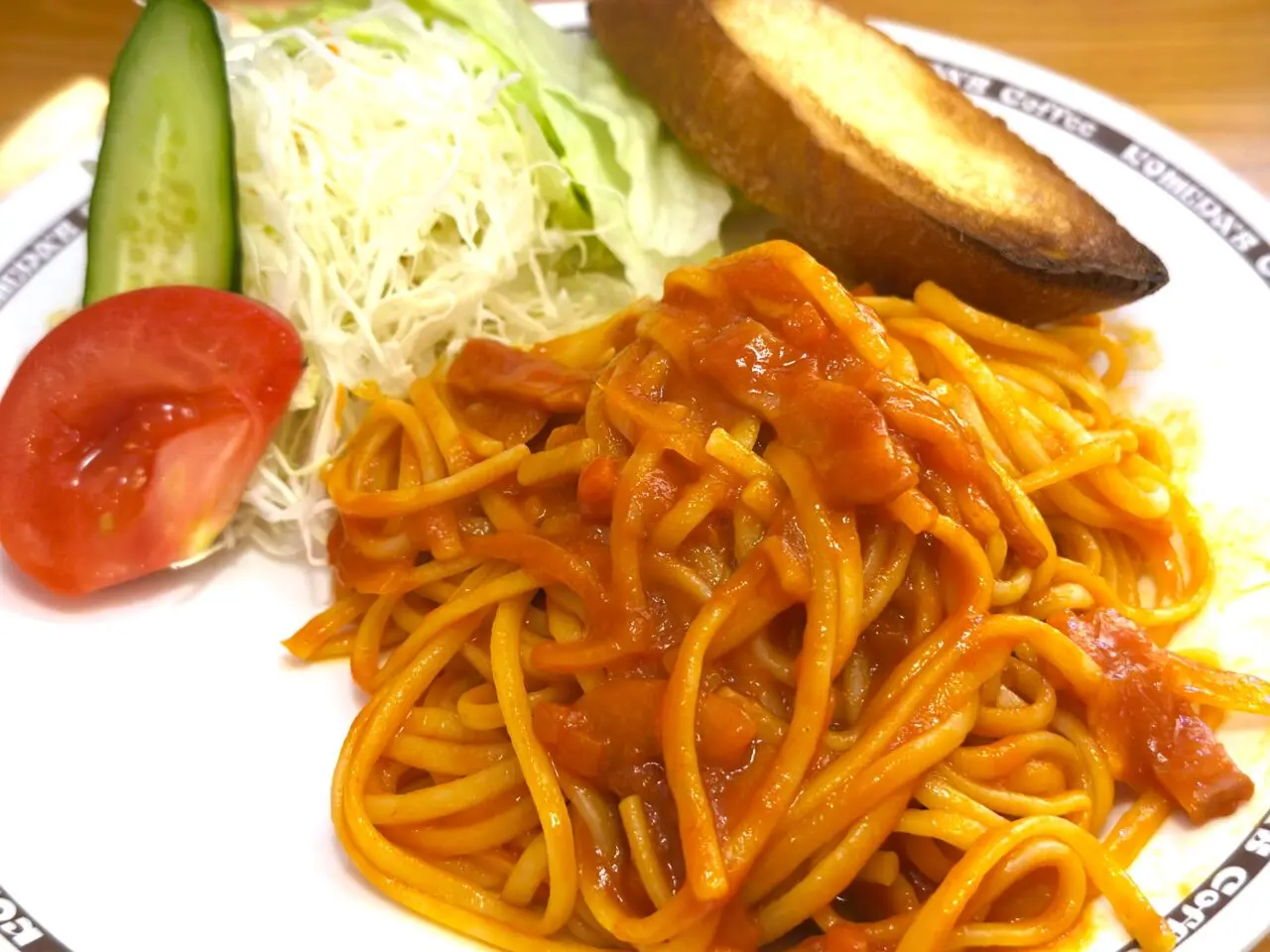 コメダ珈琲店のパスタ