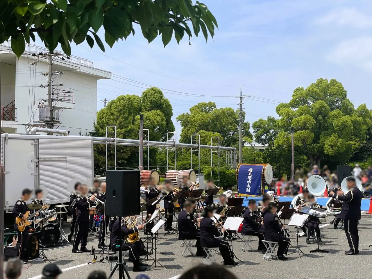 信太山駐屯地の創立69周年記念行事音楽演奏