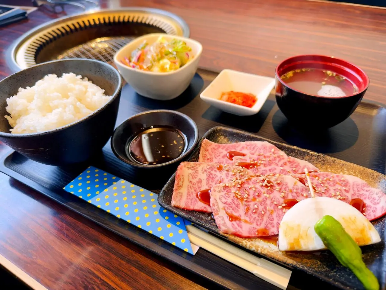 焼肉ダイニング久蒔のロース定食