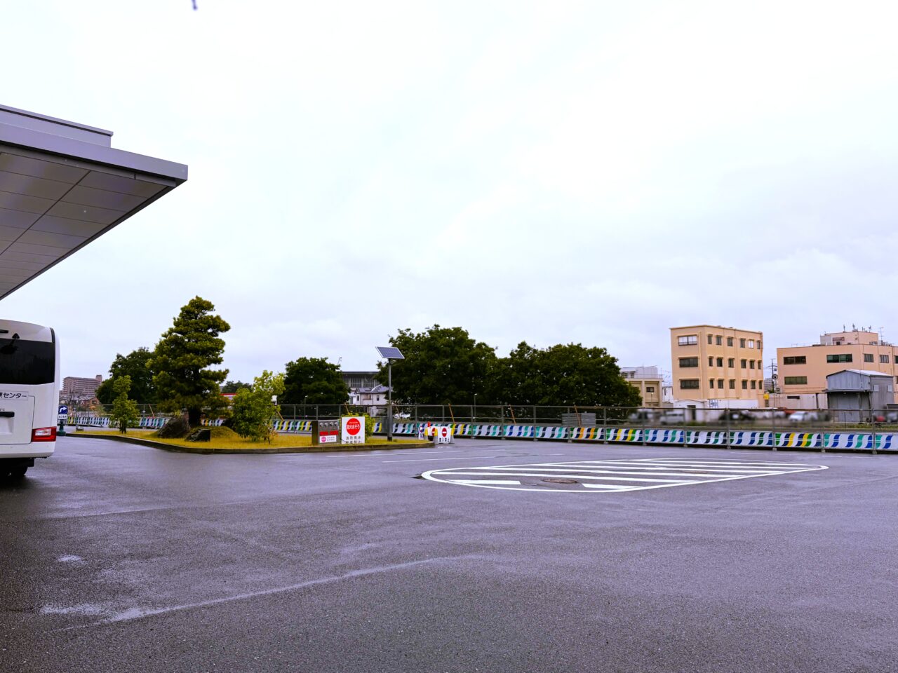 閉鎖されている駐車場
