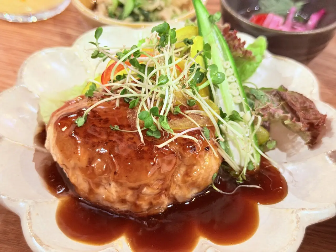豆腐ハンバーグ 照り焼きあん