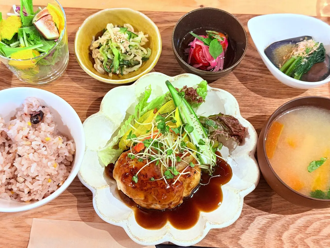 fuu lunch　豆腐ハンバーグ 照り焼きあん
