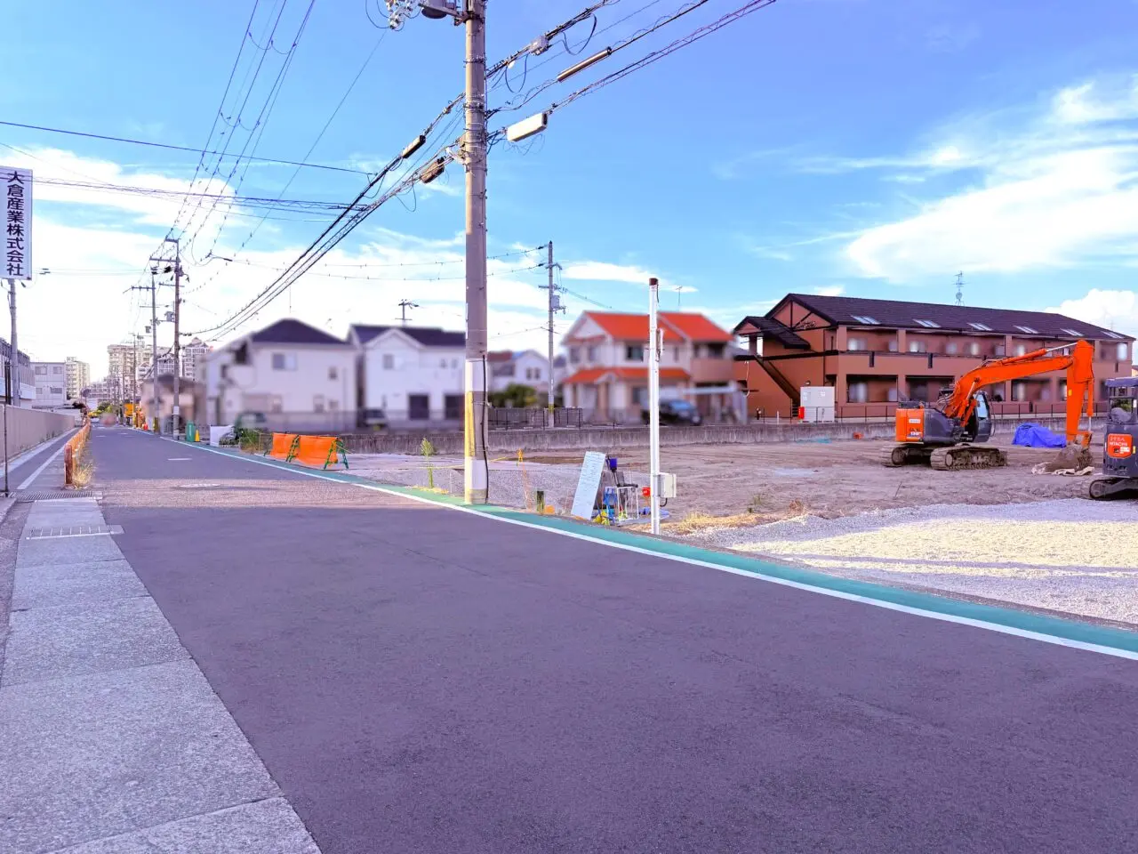 万町の保育園ができる前の道路