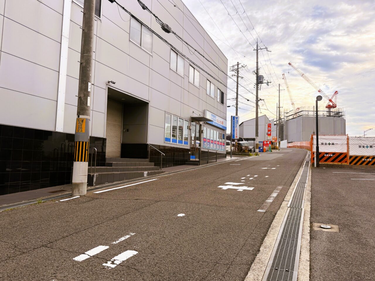 万町交通規制　歩行者迂回路