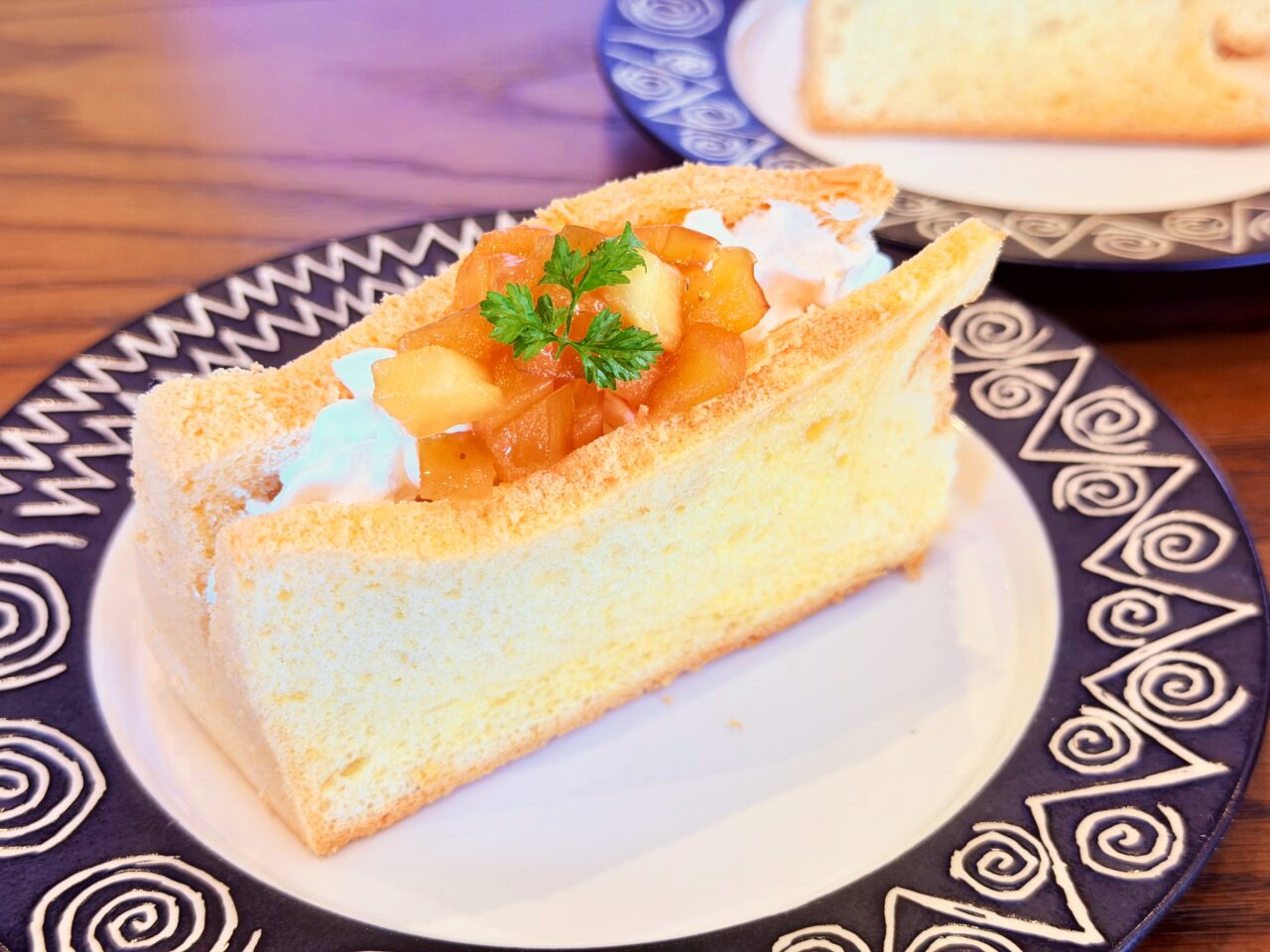 りんごのシフォンケーキ