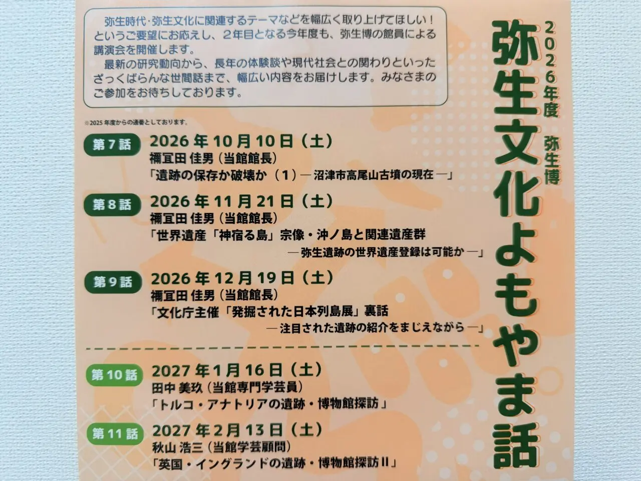 弥生文化よもやま話